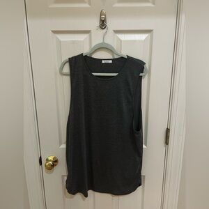 Coofandy Gray Long Tank Top
